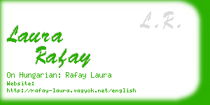laura rafay business card